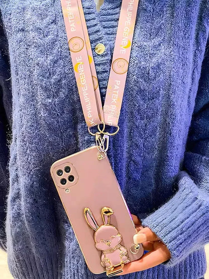 Crossbody Lanyard Rabbit luggage bracket Plating Cover