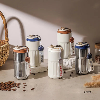 450ML Thermos Water Bottle Smart Display Temperature Stainless Steel Mug