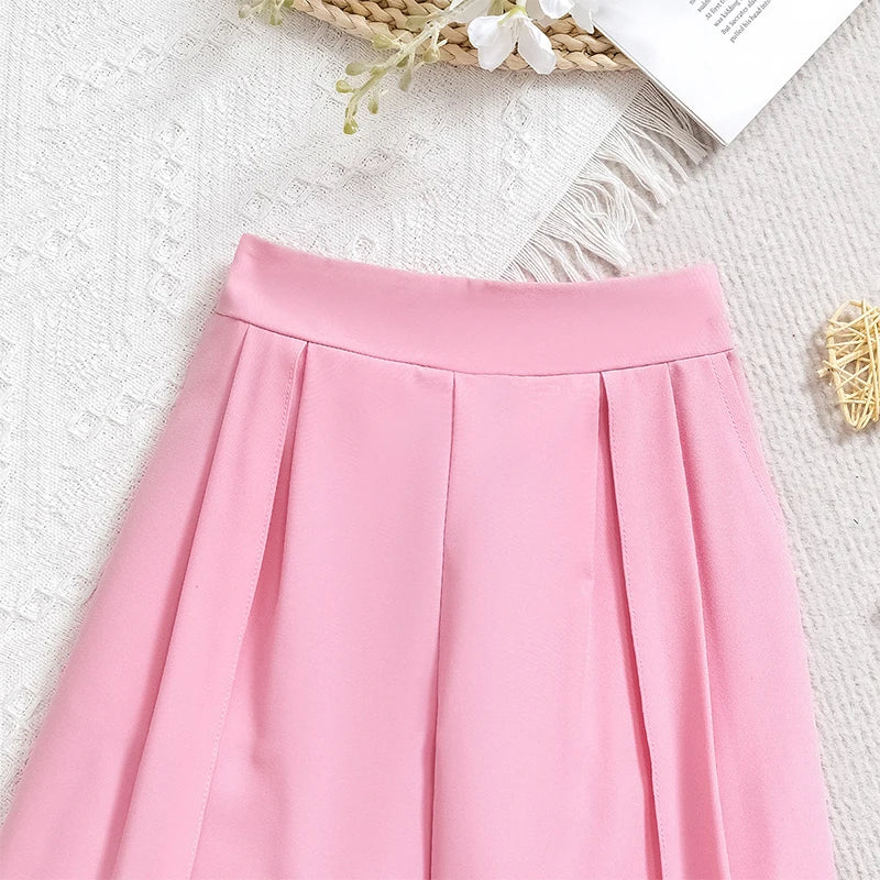 Summer Princess Floral Tops+Wide Leg Pants Sets