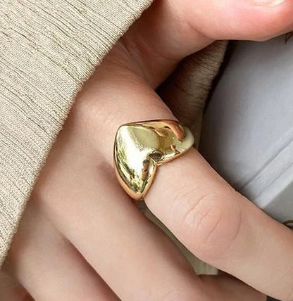 DANA 925 Sterling Silver Arched Wide Ring