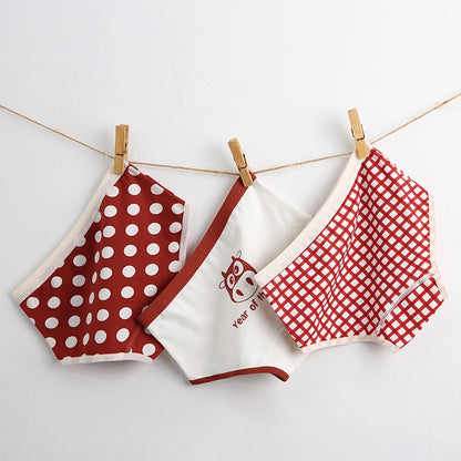 3Pcs/lot Kids 7 Collections Cotton Underwear