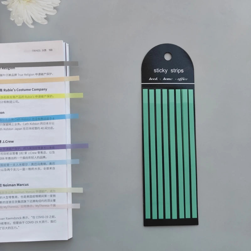 160 Sheets Transparences Sticky Notes Stationery Index Tabs