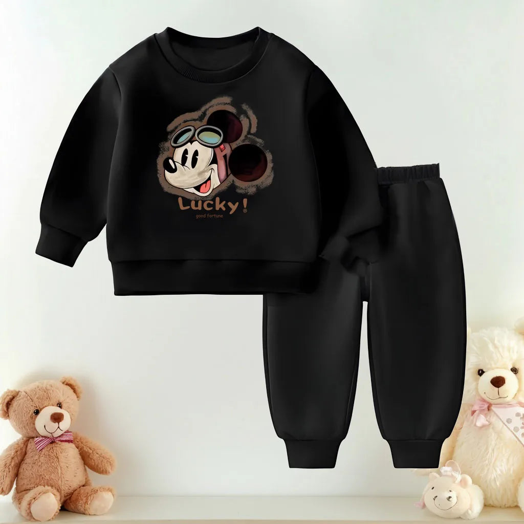 Casual Tracksuits Spring Fall O Neck Hoodies Set