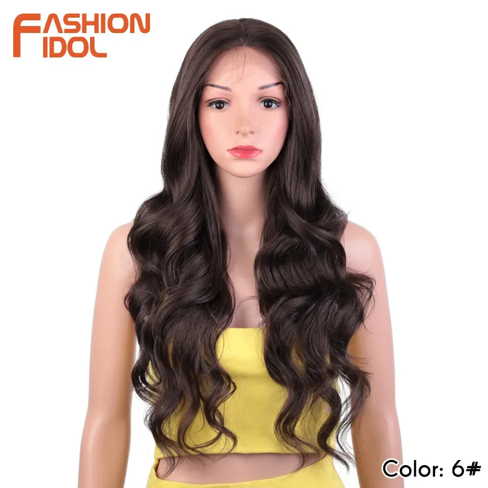 Lace Front Wig Synthetic With Baby Hair Wigs