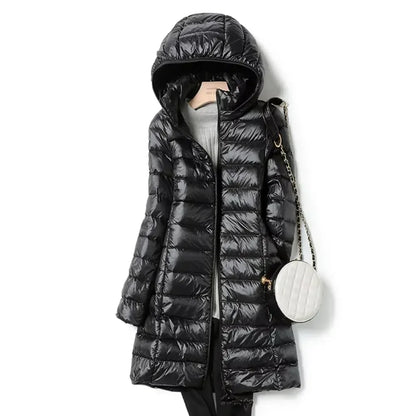 Outerwear Winter Korean Fashion Slim Remove Hooded Parka Down Jackets