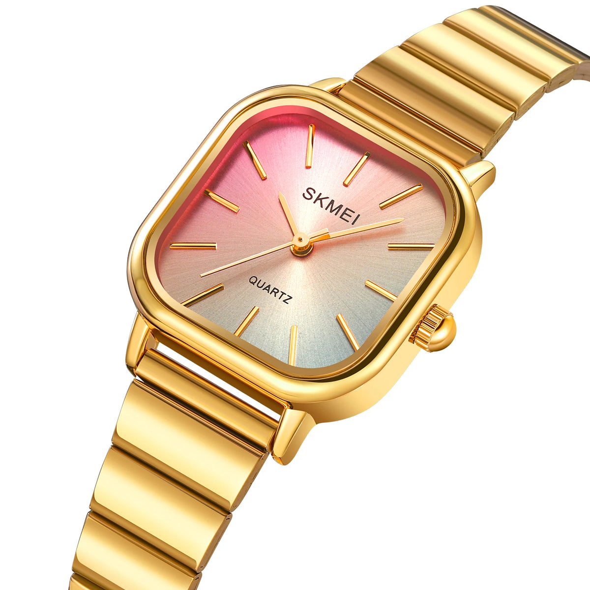 Bracelet Quartz Luxury Stainless Steel Strap Waterproof Casual Analog Wristwatch