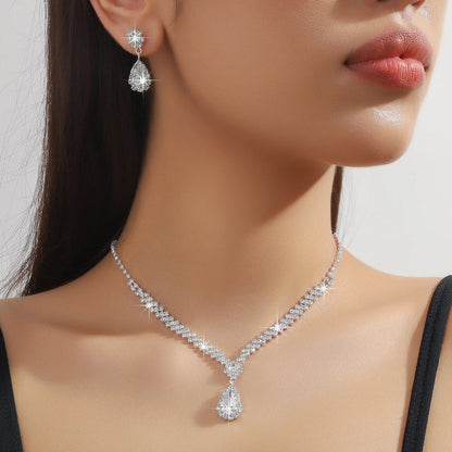 Water Drop Banquet Necklace Set