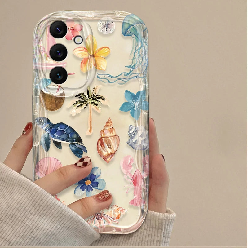 Samsung Galaxy Colorful Marine Organism Cover