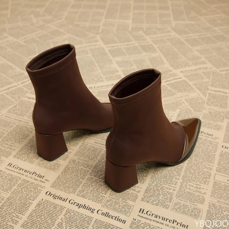 High Heels Pointed Short Thin and Tall Boots