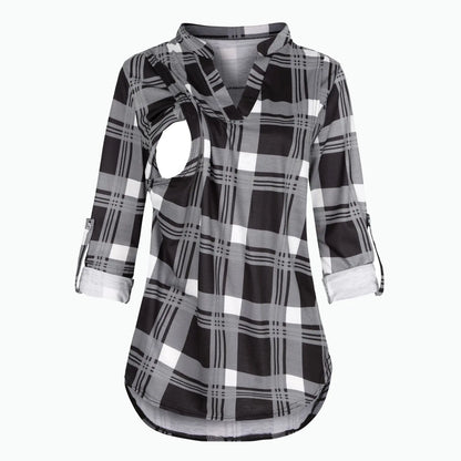 Maternity Breastfeeding T-shirt  Long Sleeve Pregnant