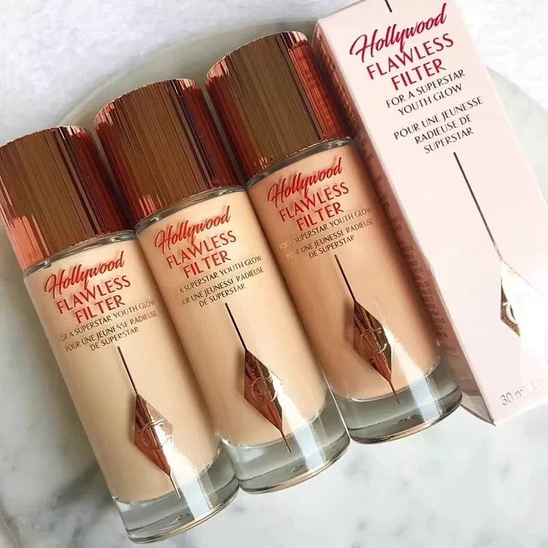 Charlotte Tilbury Liquid Foundation Cushion Foundation Setting Spray Pressed Powder Concealer Natural Hydrating Flawless Makeup