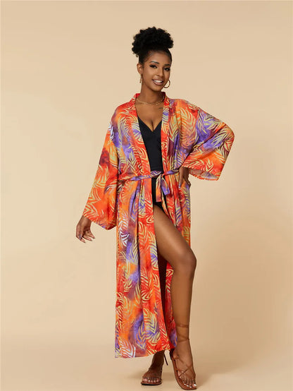 Swimsuit Beach Cover Up dress Sleeve Kaftan Beach Bikinis Cover