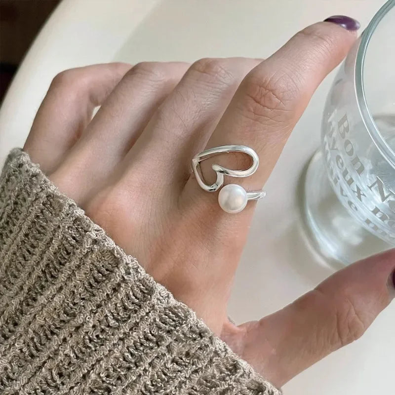 DANA 925 Sterling Silver Arched Wide Ring