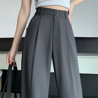 Casual Wide Leg Office Pants