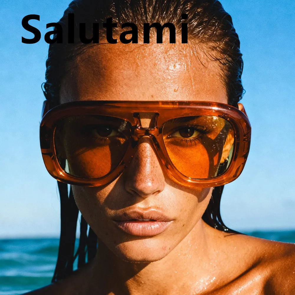 vintage square oversize sunglasses
