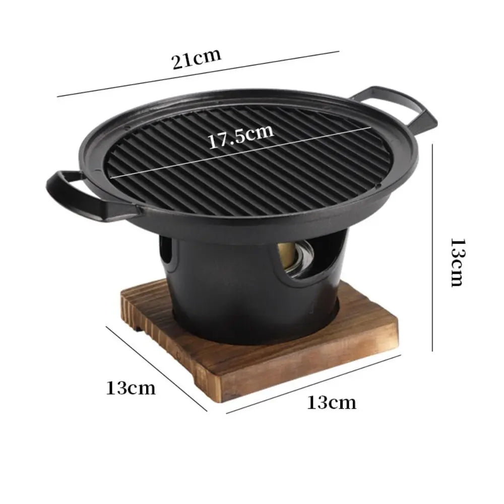 Detachable Japanese Alcohol Stove Korean Portable Non-stick Mini Barbecue Stove