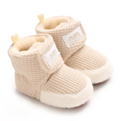 Winter Newborn Boys and Girls Cute Cartoon Cotton with Soft Sole and Warm Boots