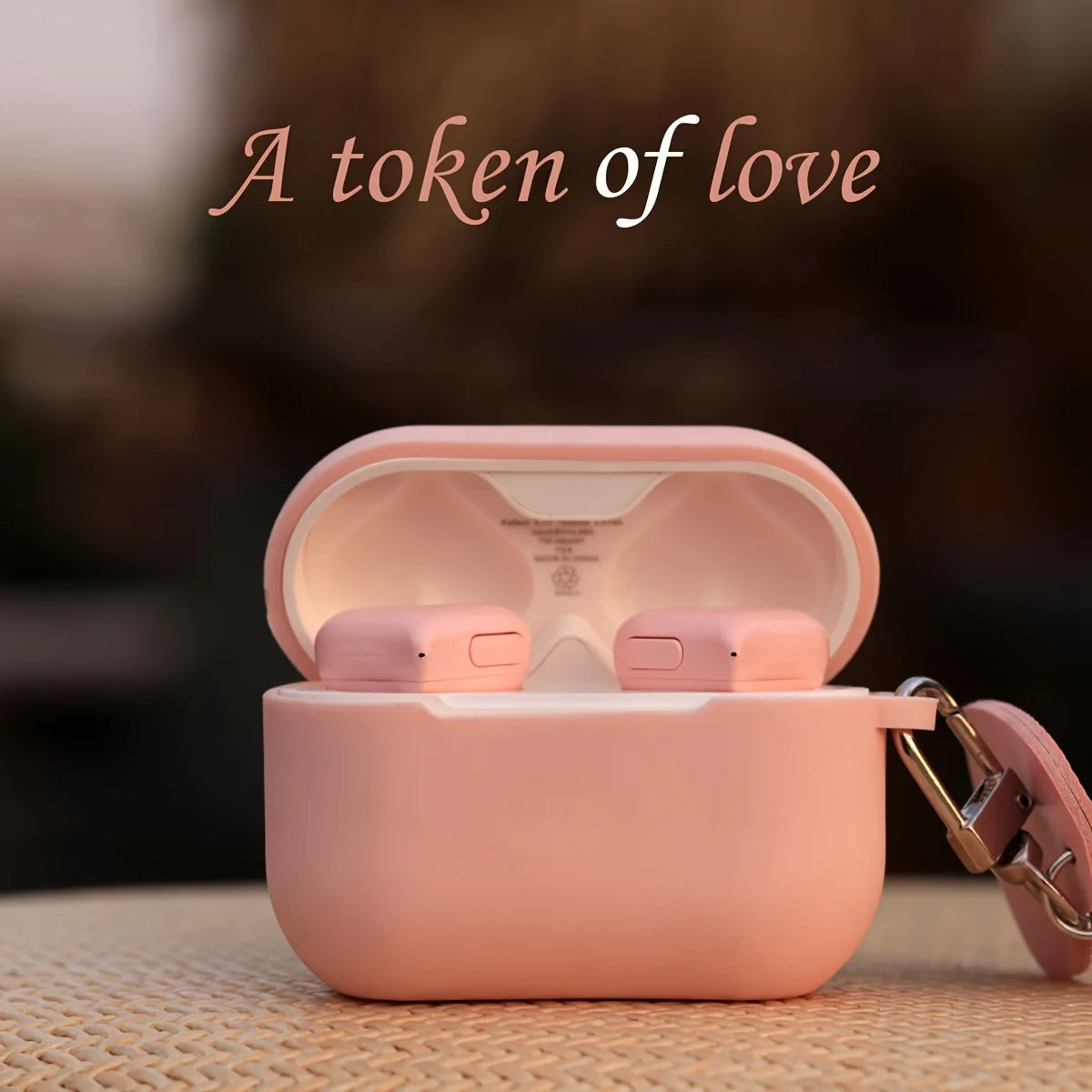 TWS Heart Shaped Bluetooth Headset Wireless Earbuds with ENC Smart Noise Cancellation