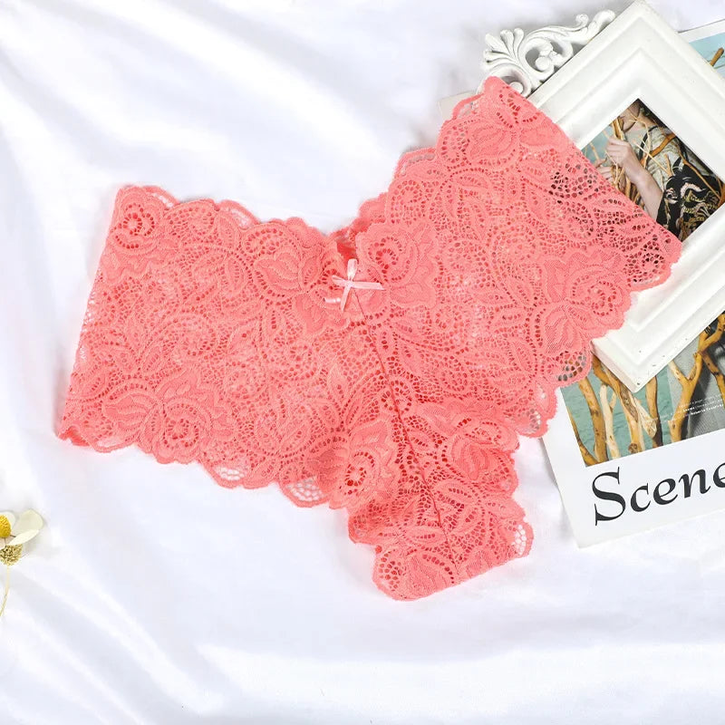 Floral Lace Panties Perspective Underwear Lingerie