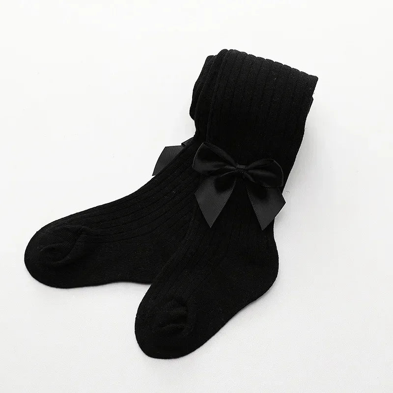 0-4 Years Pantyhose For Infants Newborns Toddlers Cotton Tight Bowknot Mesh