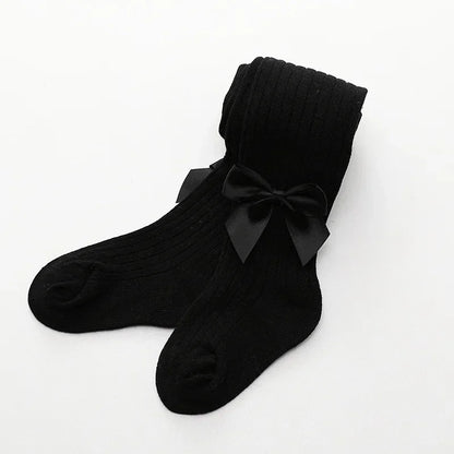 0-4 Years Pantyhose For Infants Newborns Toddlers Cotton Tight Bowknot Mesh