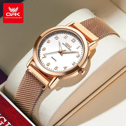 Original Quartz Stainless Steel Mesh Strap Waterproof Watch