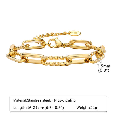 DANA Chunky Gold Plated Bracelets