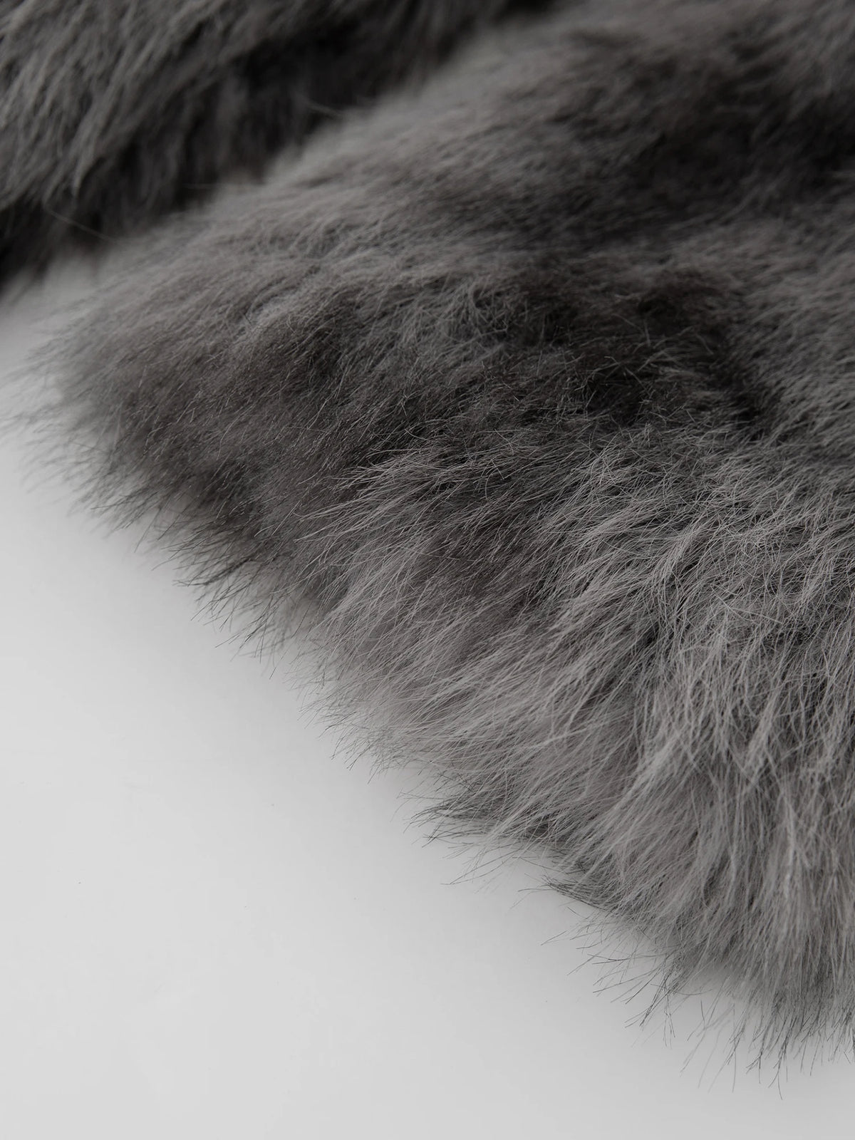 Winter Petite Mock Neck Short Hand Dyed Faux Fur Coat