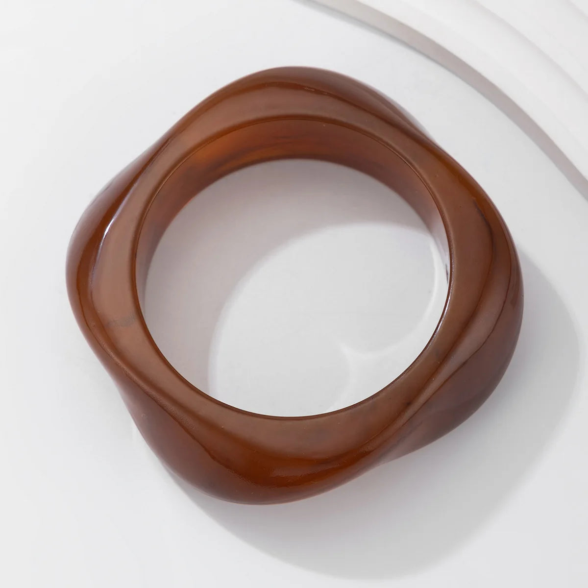 DANA Punk Brown Coffee Wide Cuff Bracelet