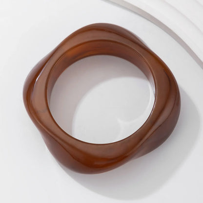 DANA Punk Brown Coffee Wide Cuff Bracelet