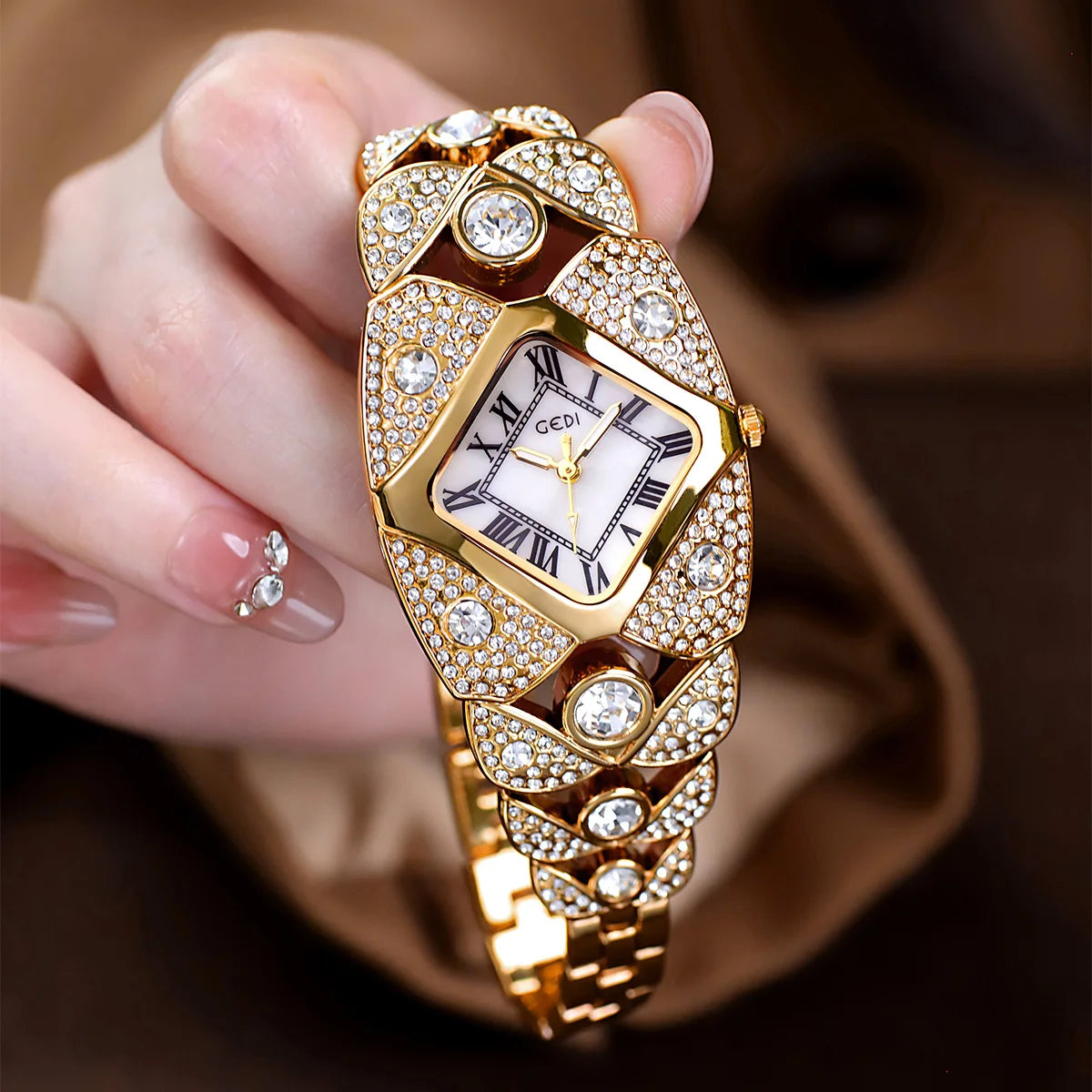 Light Luxury Brand Diamond Inlaid Bracelet Waterproof Watches