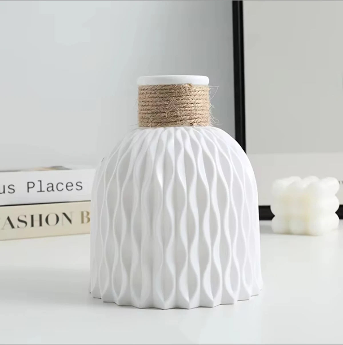 1PC Water Ripple Plastic Vase Wave Flower Pot