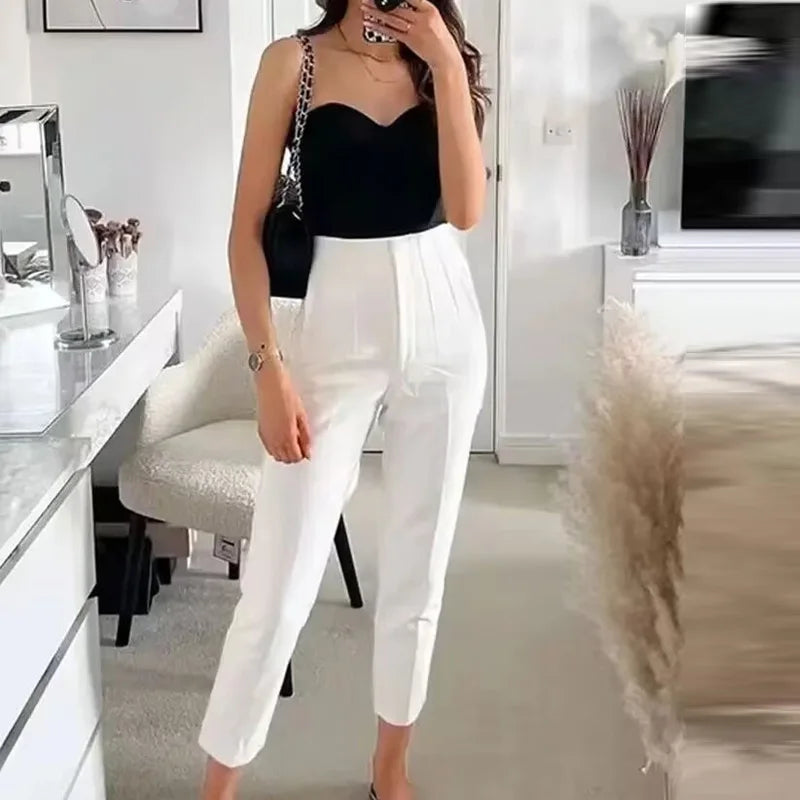 Office Wear High waist Formal Pants