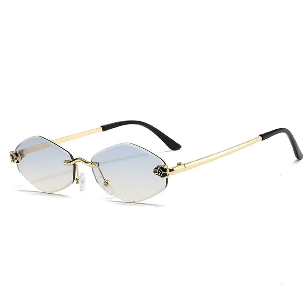 Diamond Shape Leopard Sunglasses