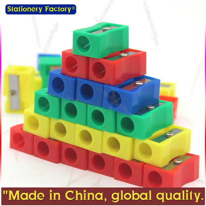 30PCS Mini Plastic Pencil Sharpener Candy Color Standard Pencil