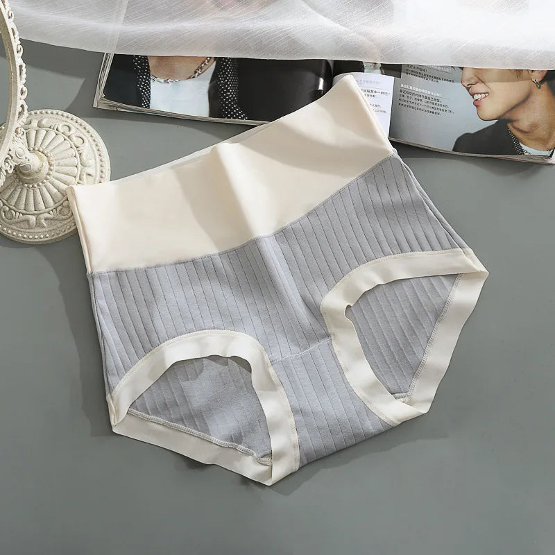 Lencería de algodón de talle alto y seda de hielo