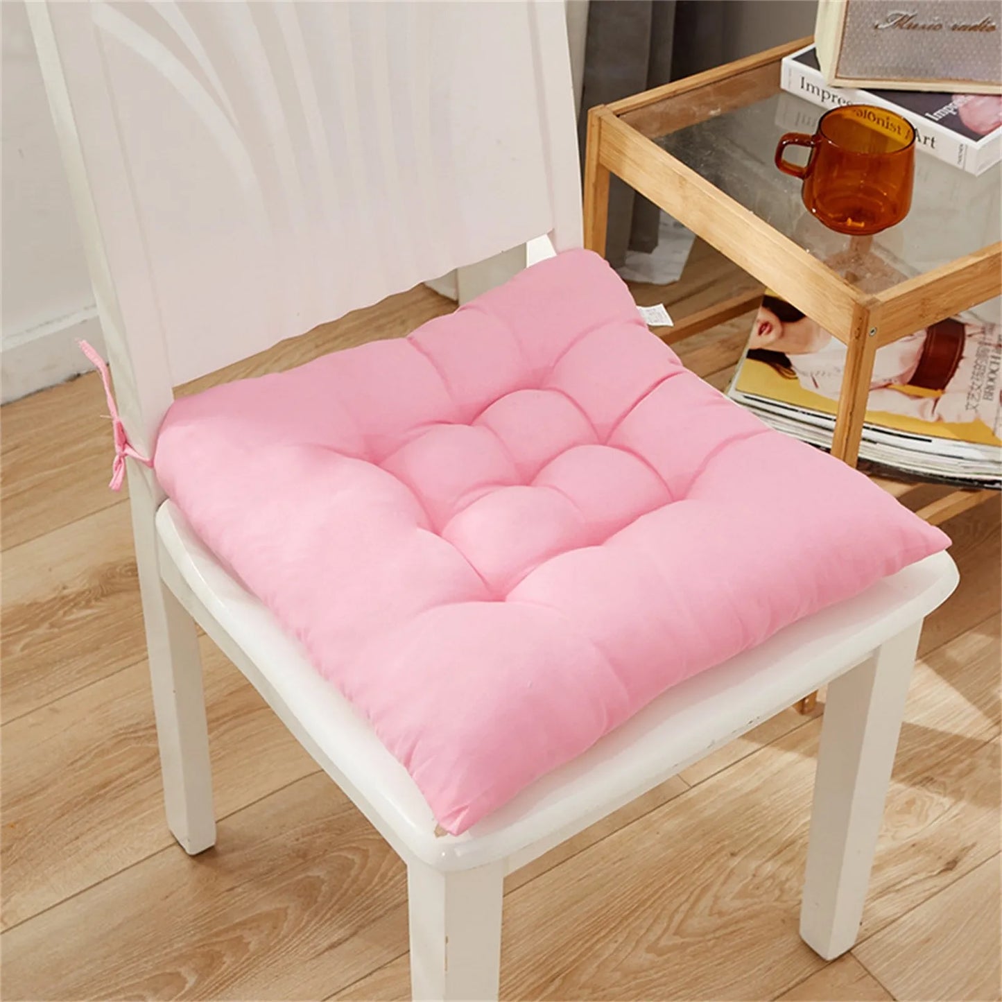 Square Chair Soft Pad Thicker Seat Cushion