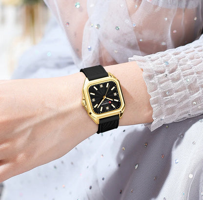 Minimalist Square Quartz Casual Sports Silicone Watches