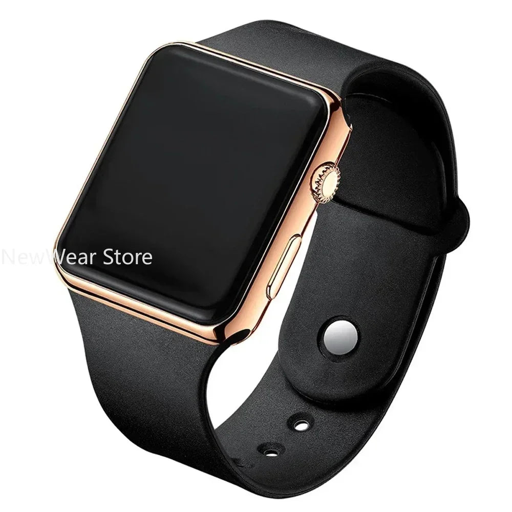 Digital Electronic Square LED Sport Wristwatch