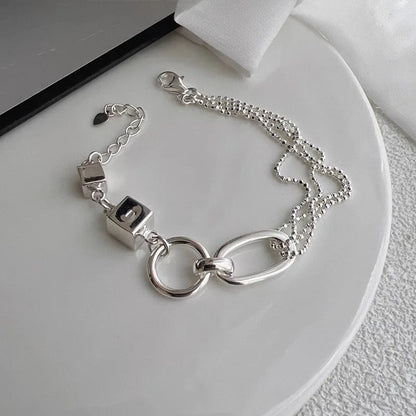 925 Sterling Silver Bangle Bracelet Set
