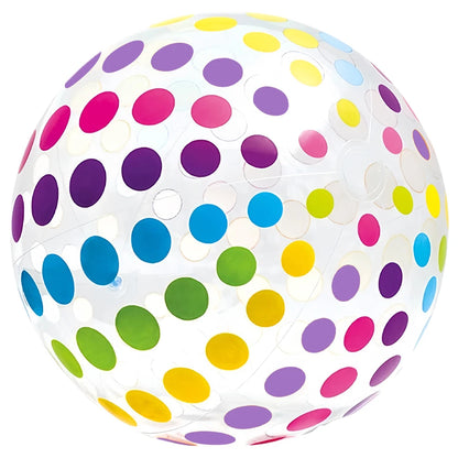 1pc Transparent Colorful Stripe Inflatable Beach Balls Toys