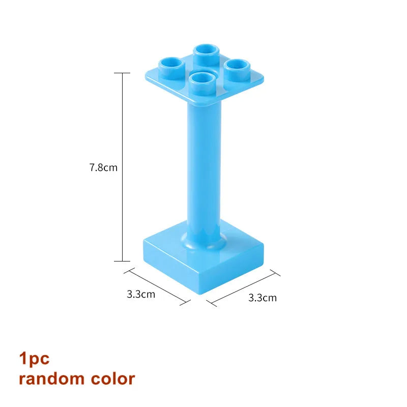 Big Building Blocks Marble Race Run Track Dinosaur Part Maze Toy
