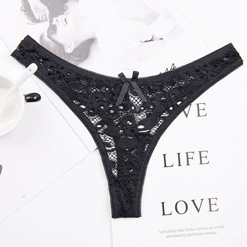 Sexy Lace Silk Underwear Cotton Crotch Lingerie