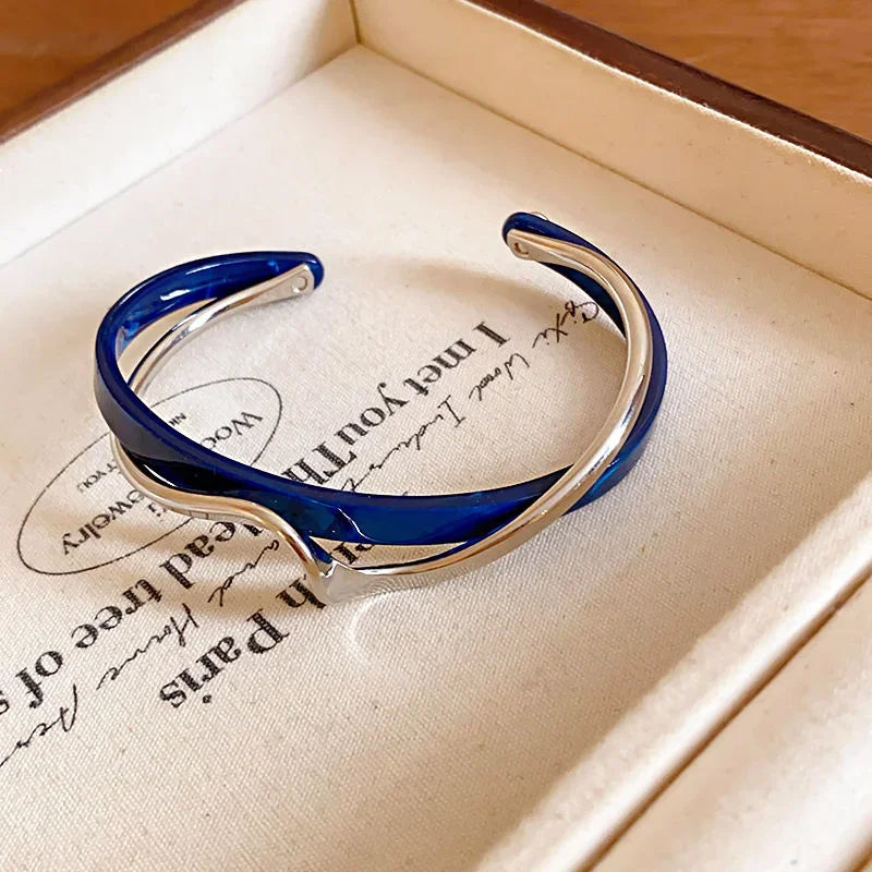 Metal Bangles Geometric C- shaped Bracelets