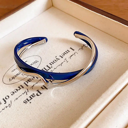 Metal Bangles Geometric C- shaped Bracelets