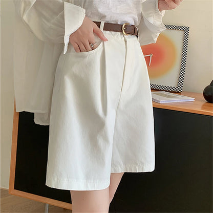 High Waist Cotton Linen Wide Leg Pants