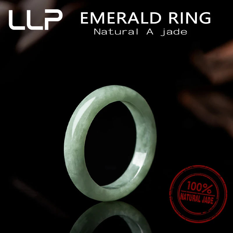 Natural A Cargo Bean Seed Emerald Ring