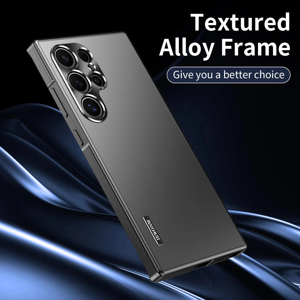 Magnetic Close Aluminum Frame Plastic Back Metal Case Cover