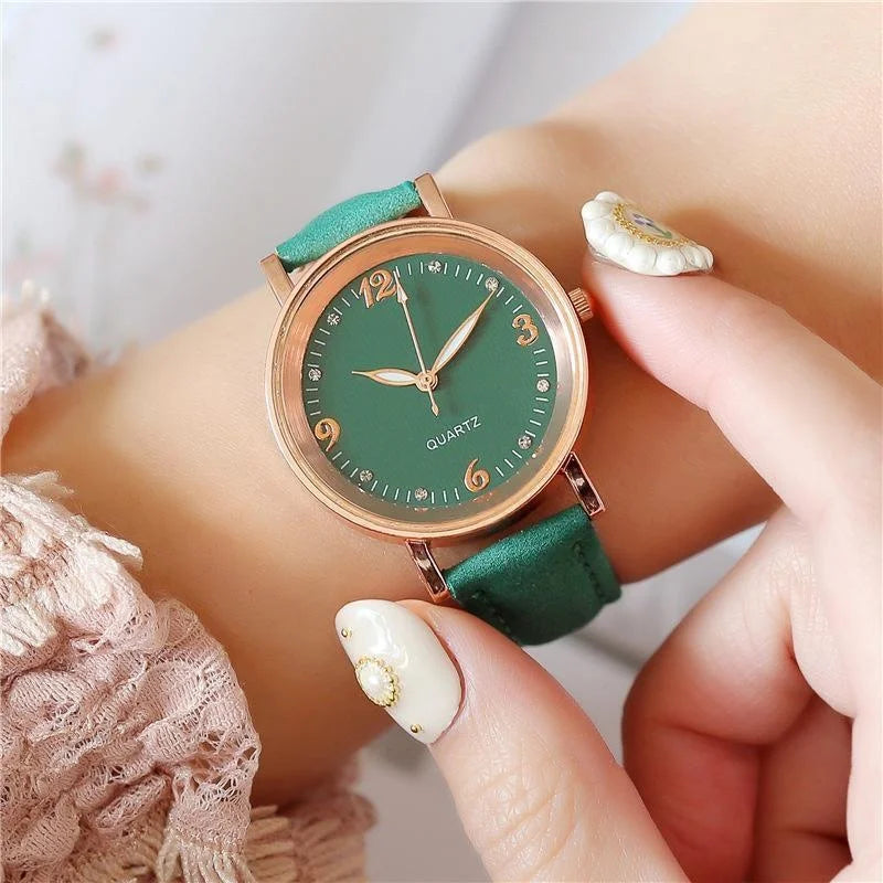 DANA Leather Quartz Bracelet Watch
