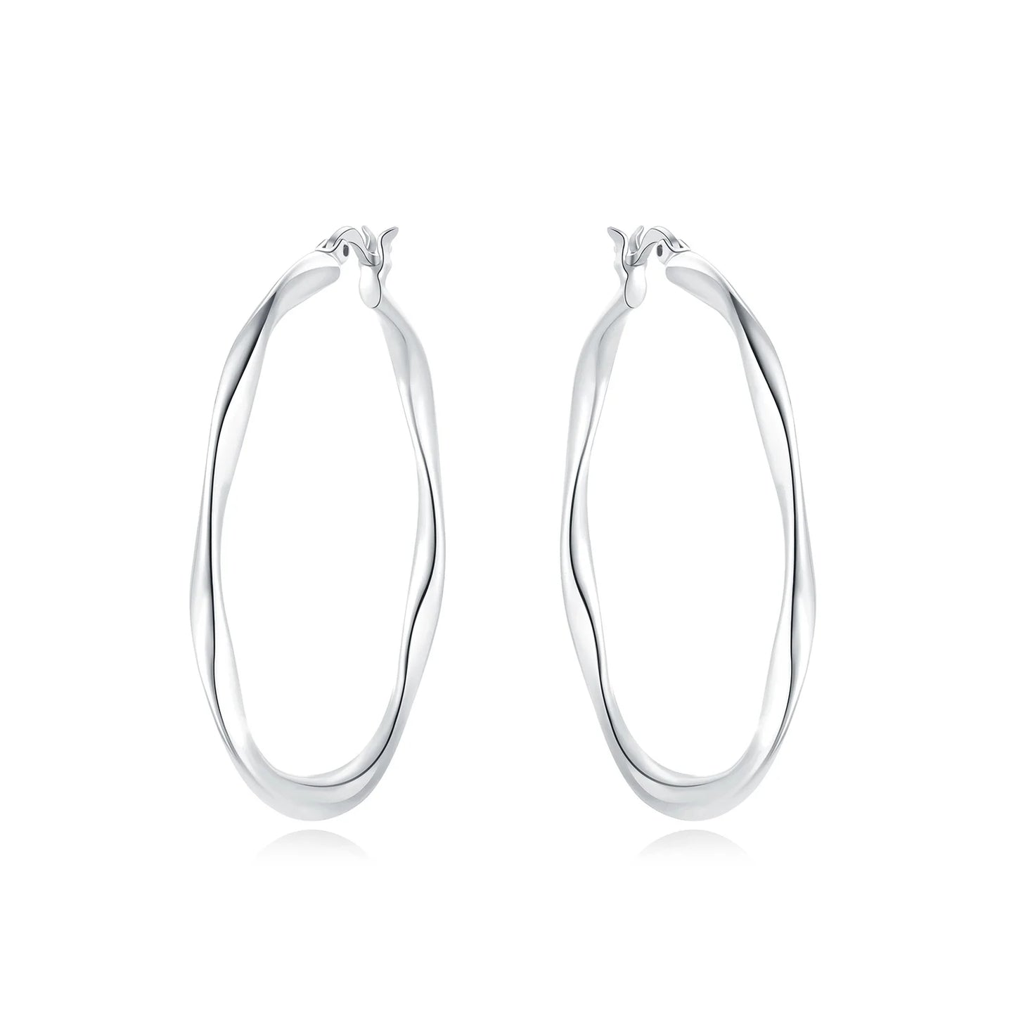 925 Sterling Silver Simple Gold U-shaped Earrings